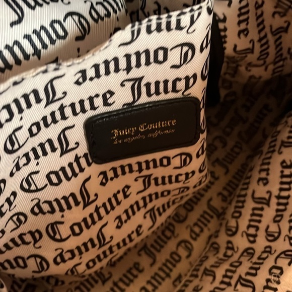 Juicy Couture Word Search TFY Our Zips Say It All Pink Backpack Flaws - Picture 8 of 10